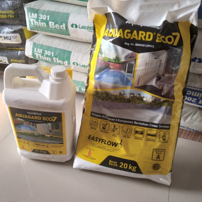 Aquagard eco7 pelapis anti bocor 2 komponen 25 kg aquaproof sika ojek