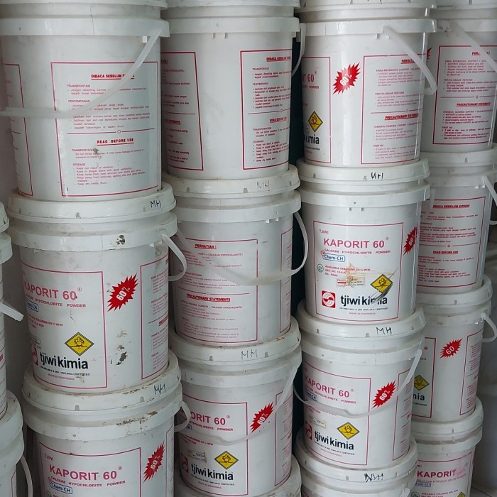kaporit tjiwi kimia 60% 15kg / gojek grab /kaporit tjiwi 1 pail