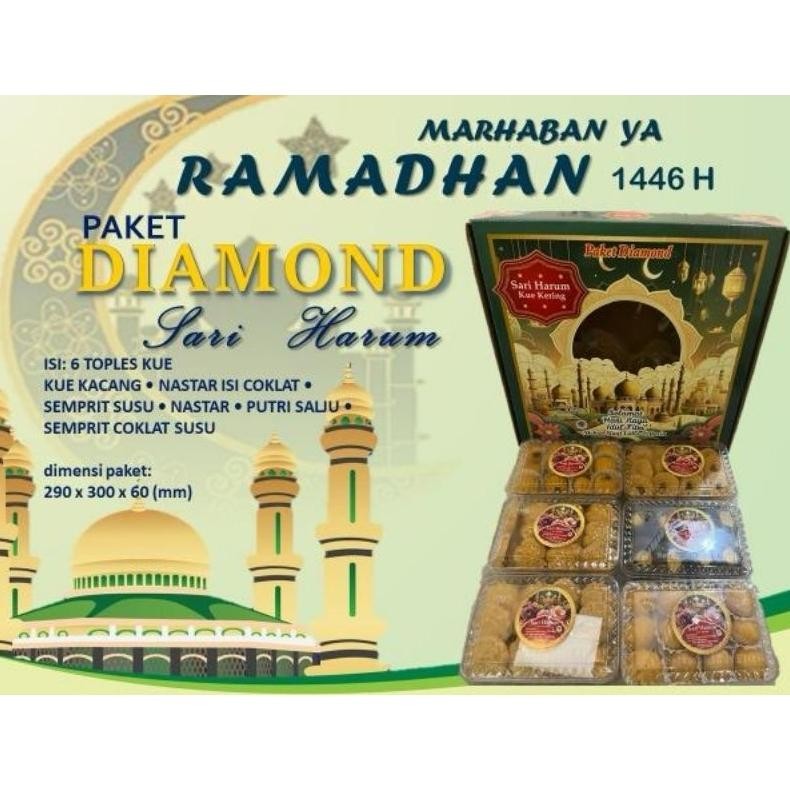 

COD Sari Harum Diamond - Parsel kue kering lebaran - Distributor kue paketan Original