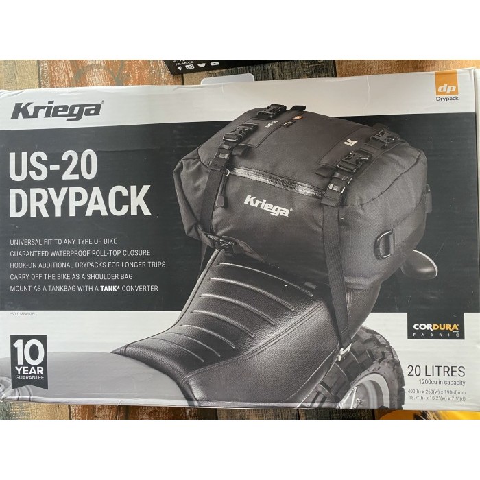TERBARU Kriega US 20 Touring bag Tail bag