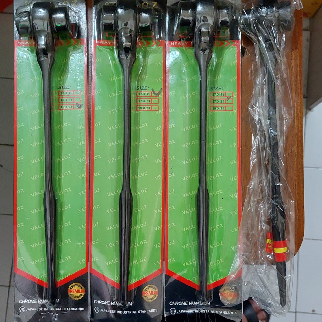 BISON Veloz Kunci Ring Ratchet Double Rachet Scaffolding skafolding sharp end wrench kunci kretek