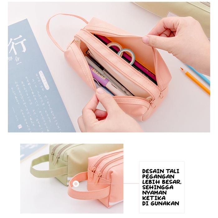 

TERLARIS KOTAK PENSIL KAIN POLOS ANOTHER SUNSHINE TAS MULTIGUNA TAS KOSMETIK ALAT KANVAS SEKOLAH