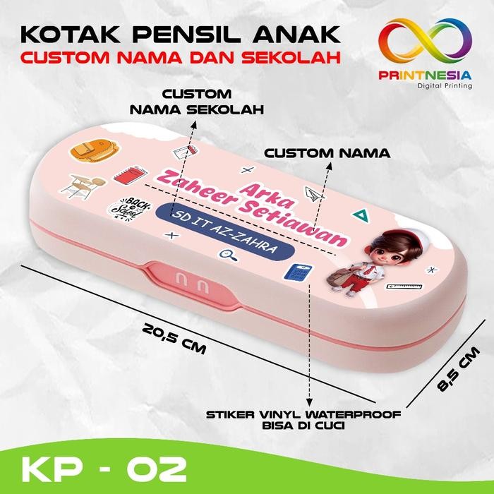 

BEST SELLER KOTAK PENSIL ANAK BULAT NEW DESIGN CUSTOM NAMA DAN SEKOLAH - PRINTNESIA