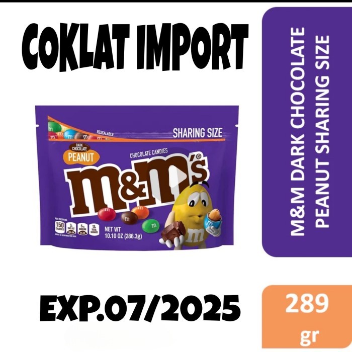 

Ready M&M Chocolate Sharing Size - dark chocolate peanut sharing size