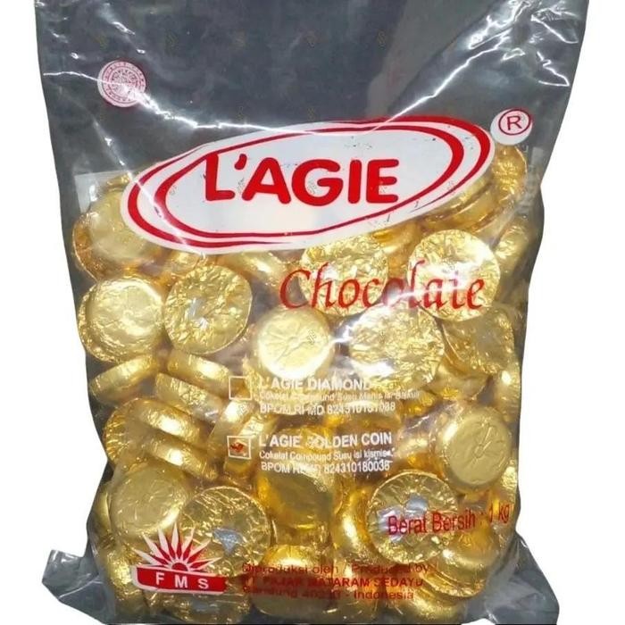 

Ready L'agie Chocolate Golden Coin 1kg