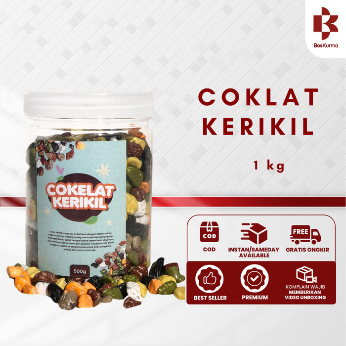 

Ready Coklat Kerikil 1 Kg / Coklat Batu Kerikil Asli Arab