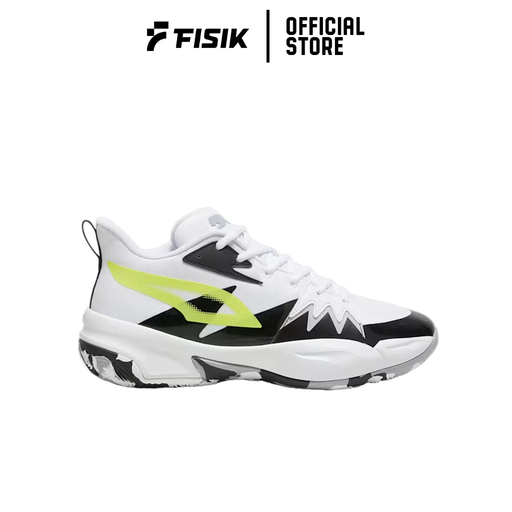 PUMA SEPATU BASKET GENETICS PUMA WHITE ELECTRIC LIME PUM30969101