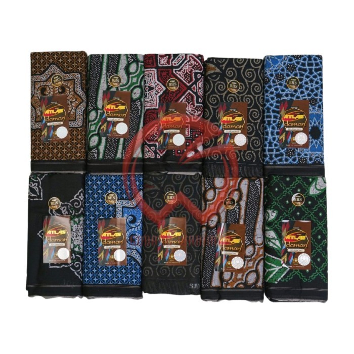 Grosir 10 Pcs Sarung Atlas Idaman 555 Harmoni Motif Bhs Batik
