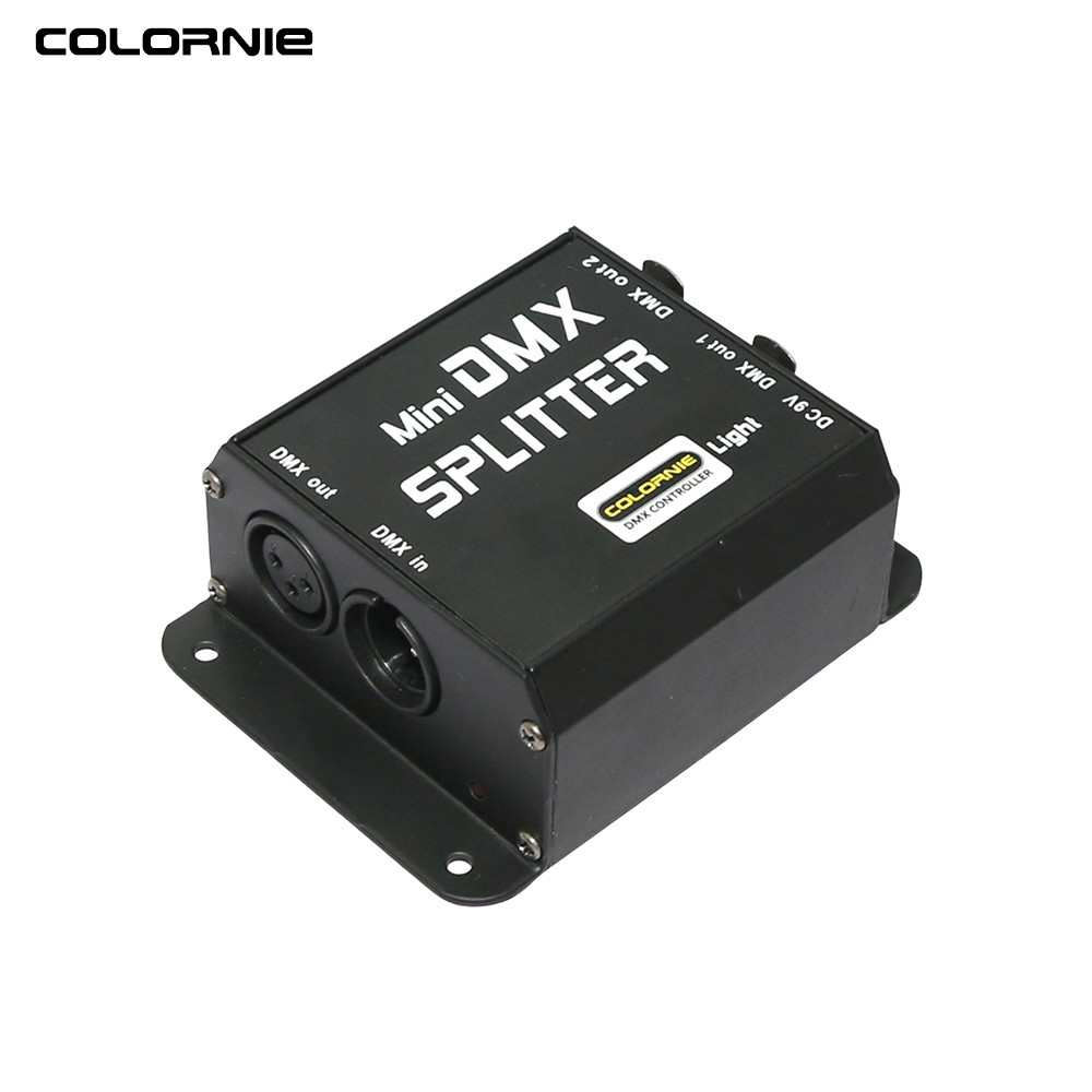 WYU 2 Way DMX Amplifier Splitter DMX512 Signal Splitter 2CH DMX Distributor For Stage Lights