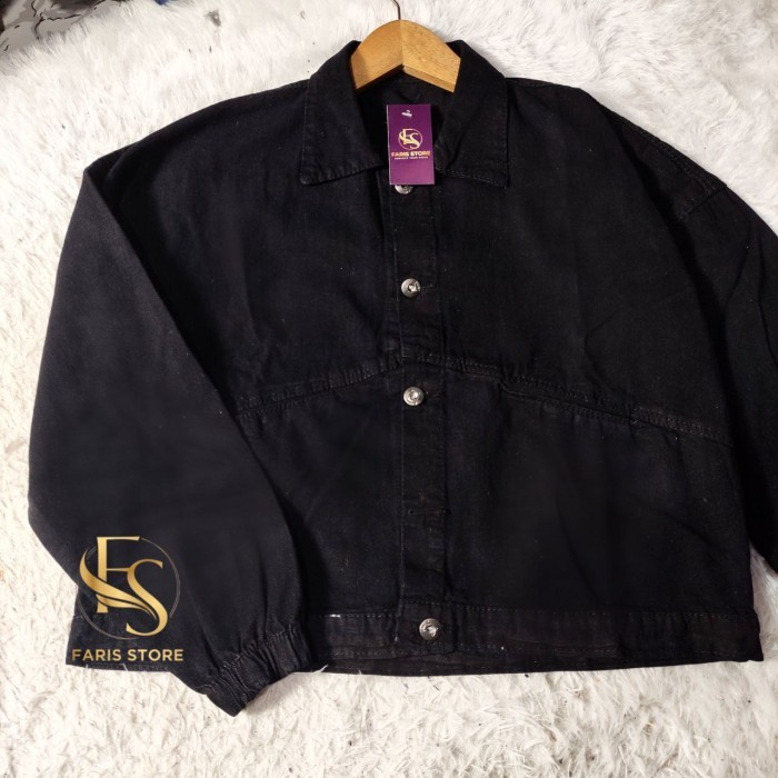 Jaket Jeans Vintage Wanita Oversize Jacket Jins Lengan Balon Oversized Jeket Jumbo Cewek Terbaru