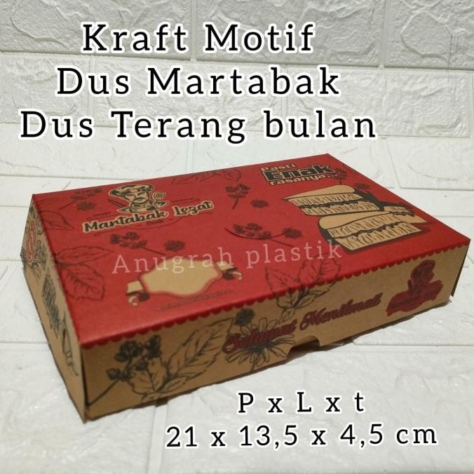 

Dus Martabak Kraft Motif dan Dus Terang Bulan Kraft Motif PER PACK