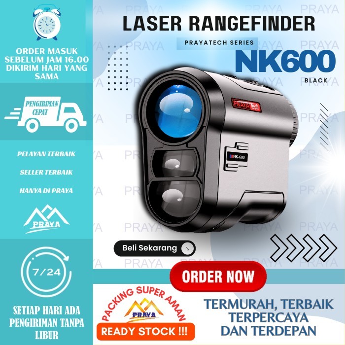 PRAYATECH rangefinder laser teropong ukur jarak range finder digital TERBARU