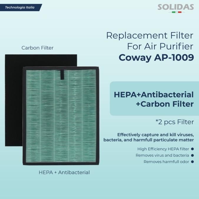 Replacement Filter Air Purifier Coway Ap-1009 / Hepa+Carbon Tokonasrulmahardi