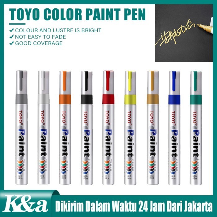 

TERUJI SPIDOL BAN TOYO ORIGINAL 100% PAINT MARKER TOYO ORIGINAL SPIDOL NAT KE KODE 1205