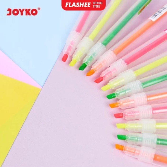 

BERGARANSI FLASHEE HIGHLIGHTER PENANDA BERWARNA STABILO ALAT TULIS PENANDA KODE 1045