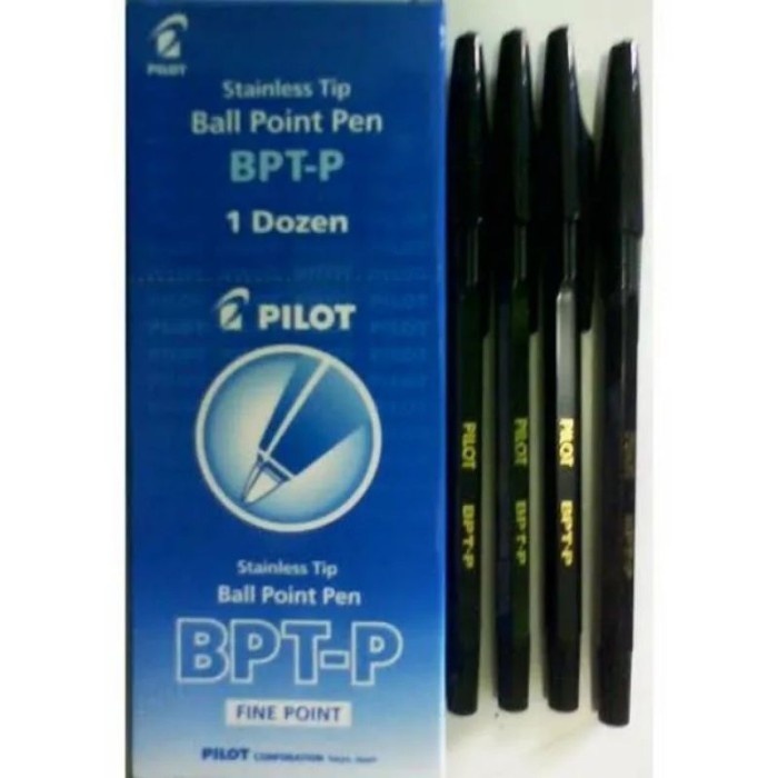 

TERPERCAYA BOLPOIN PILOT HITAM BOLPEN PILOT BLACK/ BLUE 12 PCS KODE 111