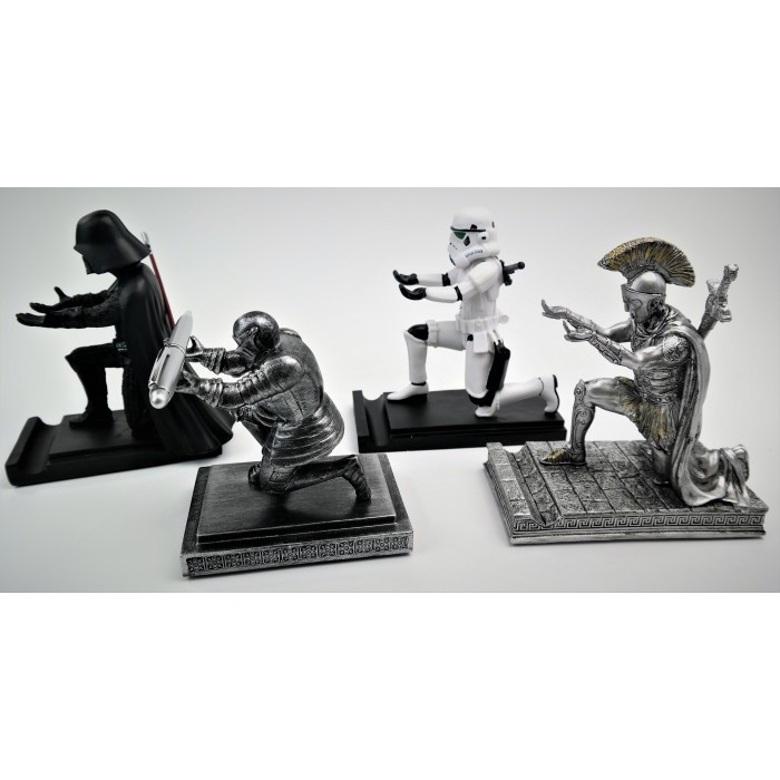 

MOBILE PEN HOLDER KNIGHT ROMAN STORMTROOPER LORD VADER DESK ORGANIZER