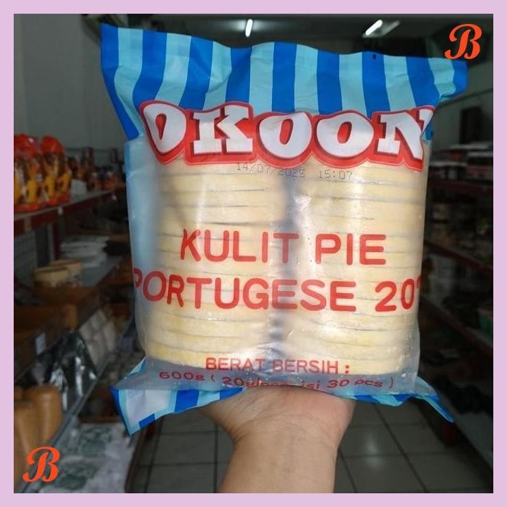 

| VRB | EGG TART SHELL KULIT PIE PORTUGUESE 30 PCS X 20G SUSU 7,5 CM