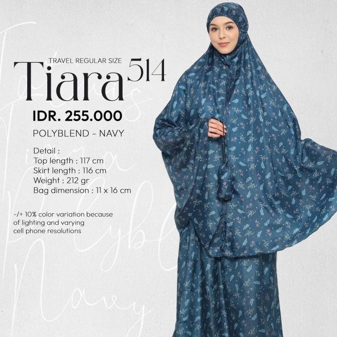 Terjangkau Tatuis Mukena Tiara 514 Navy Travelling Dewasa Reguler Young Series