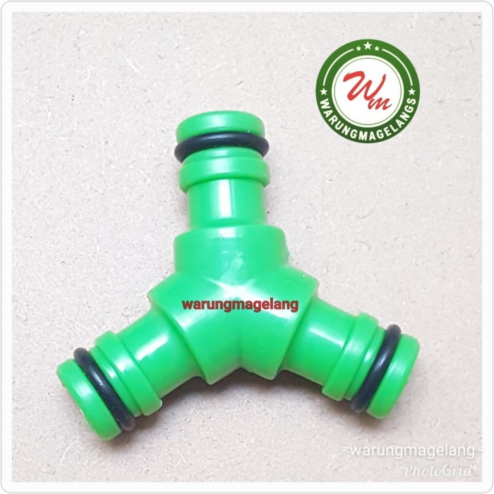 [WMG] Y Konektor Pipa 3 male quick realese Sambungan Selang 1/2 inch