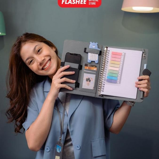 

Sale Flashee Binder Polos A5 20 Ring Antimainstream Ozzie Binder Eksklusif A5 20 Ring Lubang Paper Multifungsi 7 Warna