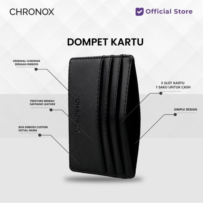 

Promo Chronox Dompet Kartu Pria Wanita Kulit Card Holder - Flex