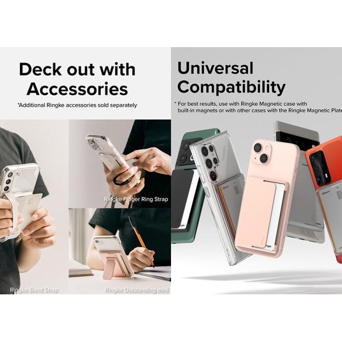 

Promo Ringke Magnetic Card Holder Side Slot Black Anti Crack Tempat Kartu