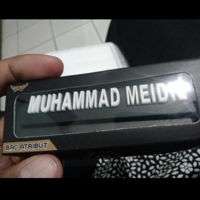 

Promo Nametag Magnet Exclusive Timbul - Papan Nama Pdh Timbul Terbaru