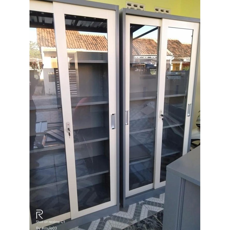 

Sale Lemari Arsip Besi Sliding Kaca 2 Pintu | Lemari Arsip Kantor