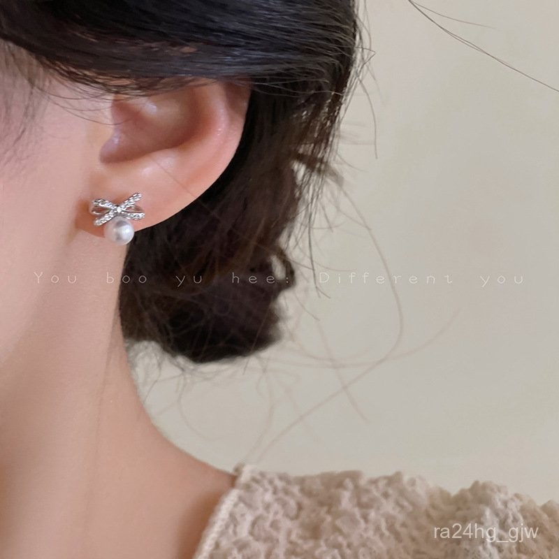 ✅COD Anting Pita Mutiara Gaya Zhao Lusi untuk Wanita, Desain Niche, Anting Serbaguna Sederhana, Perh