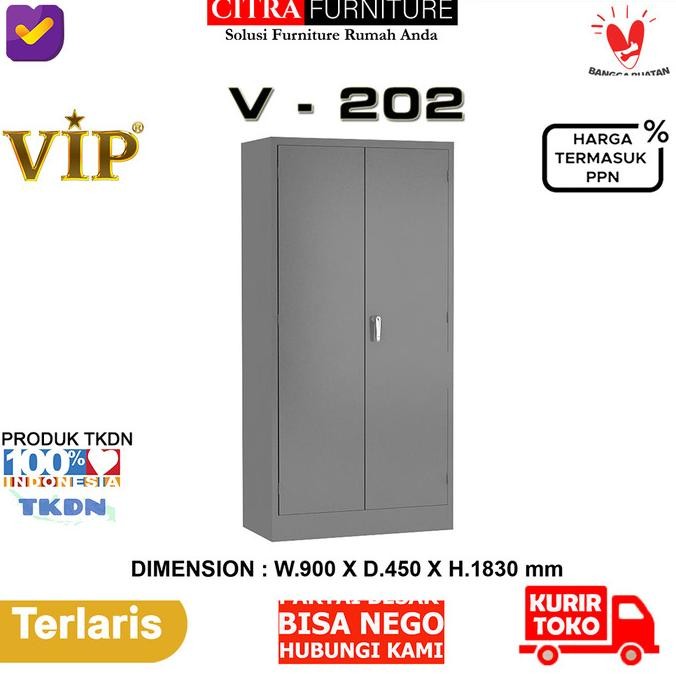 

Sale Vip Metal Lemari Arsip Kantor 2 Pintu Swing Besi - V 202
