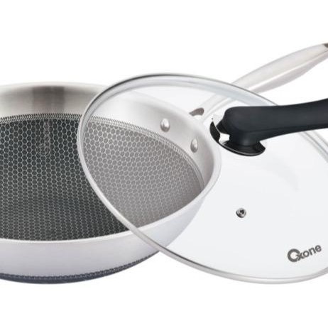 HOT SALE OXONE HoneyComb Wajan Wok Pan Anti Lengket Stainless Steel