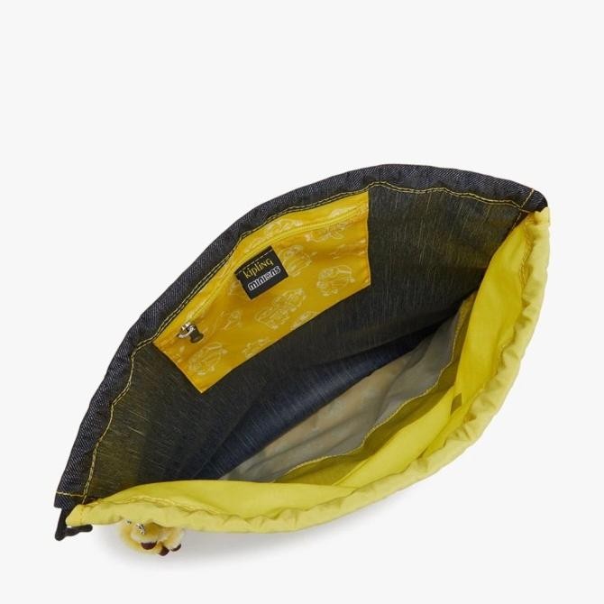 Kipling Supertaboo X Minions Drawstring Backpack - Minion Jeans Block Kurniaputri25