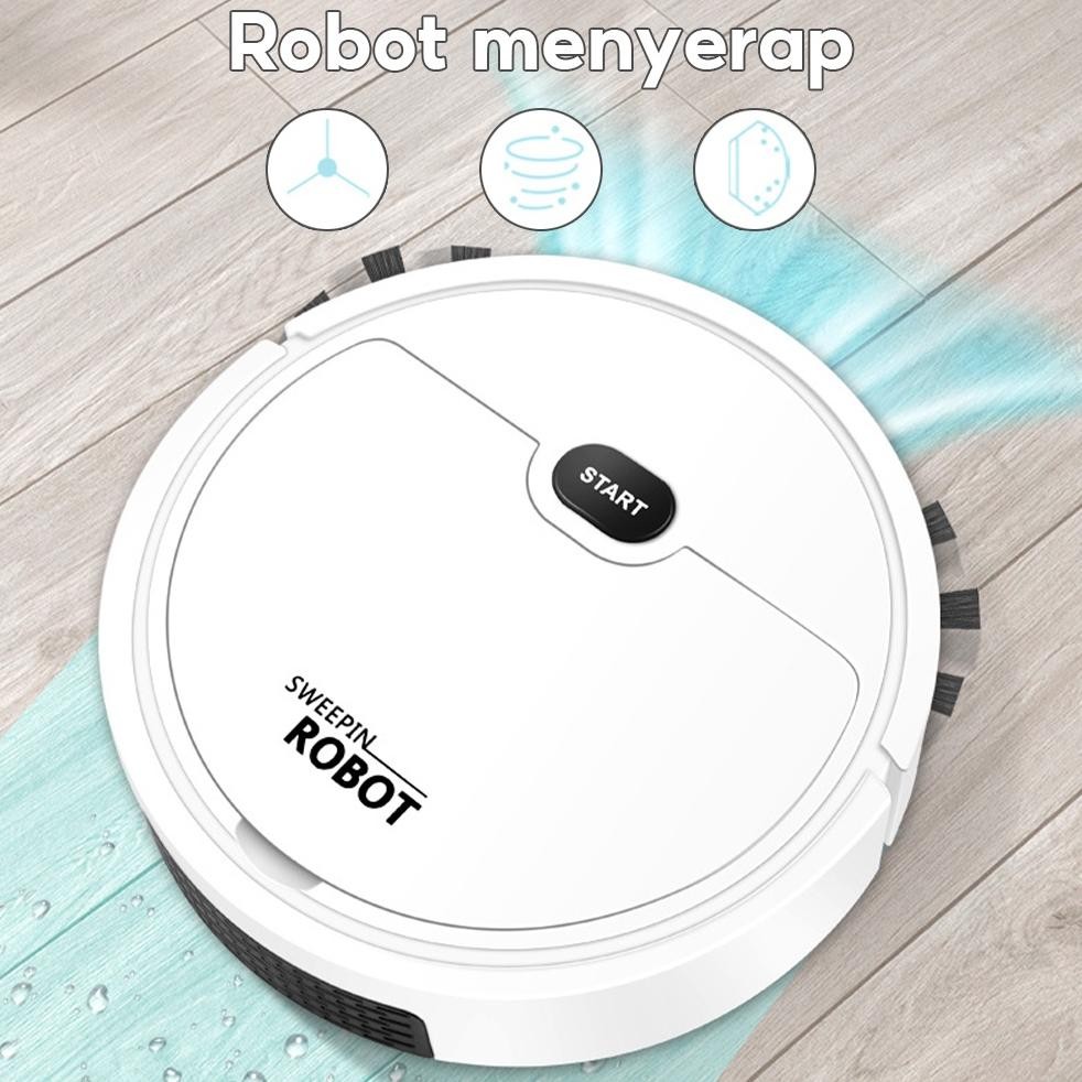 SMART SWEEPING ROBOT 5 IN 1 SAPU PENYEDOT DEBU PEL PEMBERSIH DEBU LANTAI ROBOT VACUUM CLEANER / peny