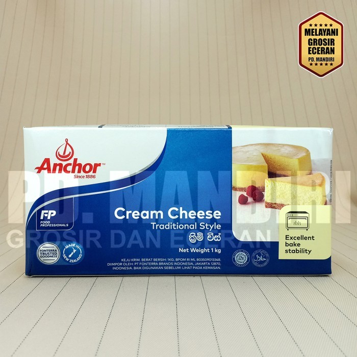 

ANCHOR CREAM CHEESE TRADITIONAL STYLE 1 KG