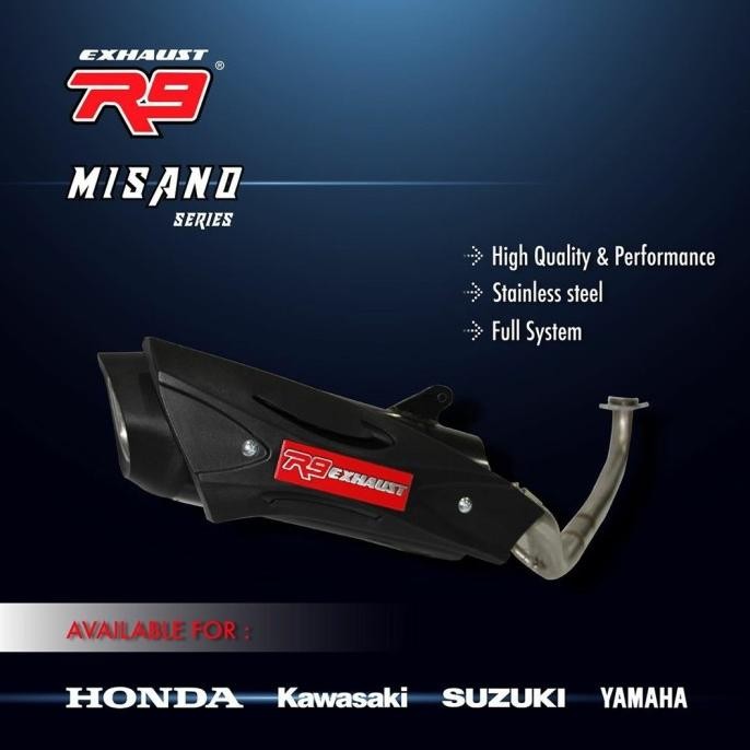 Diskon Knalpot R9 Misano Sonic 150 R Fi / Supra Gtr 150 Original