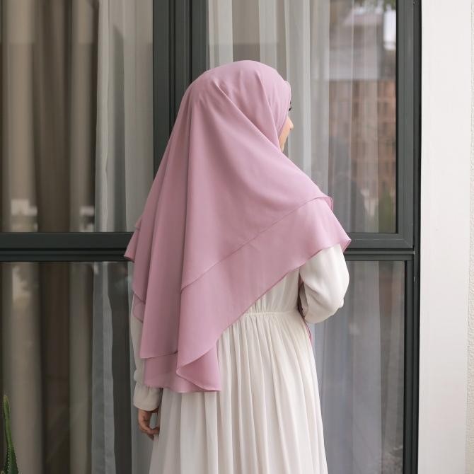 Diskon Hijab Ellysha 2In1 Nazeera Slimmy Hijab Syari Soft Lilac