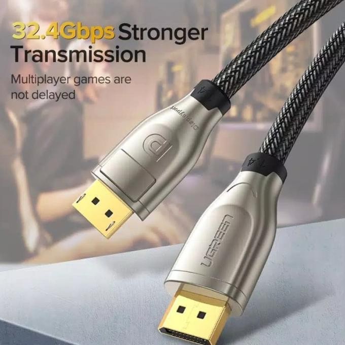 UGREEN 60843 KABEL HDMI 8K DISPLAY PORT 1.4 MALE TO MALE DP 60HZ TV