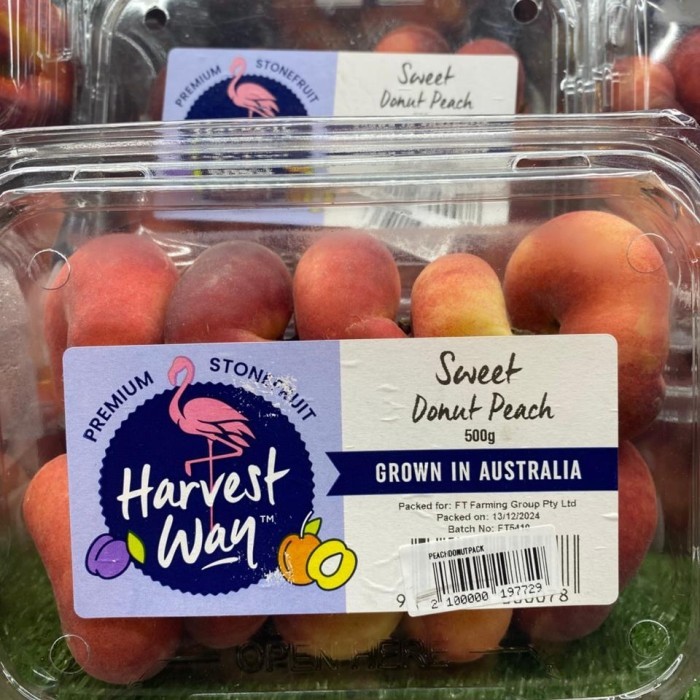 

australian peach donut buah persik bentuk donat dari australia 500gr