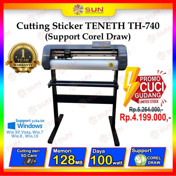 Mesin Cutting Sticker Teneth Th 740