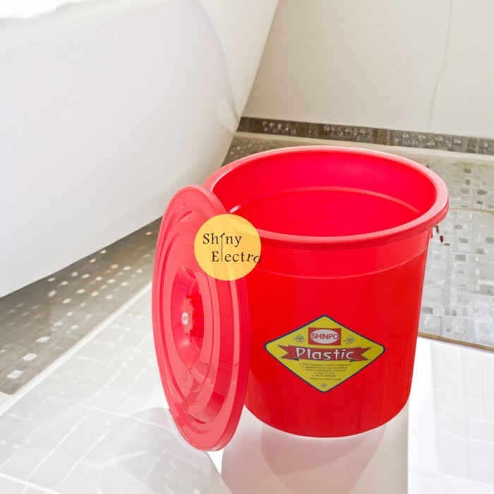 Ember Tutup Kecil Sedang Besar Jumbo Plastik Kamar Mandi - Ukuran 30 Liter / 40 Ltr / 50 L / 60 L /