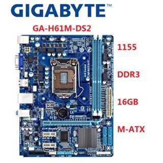 Motherboard Gigabyte GA-H61M-DS2 H61M-S1 H61M-D1 H61M H61 DDR3 LGA 1155 pin motherboard M-ATX BEKAS 
