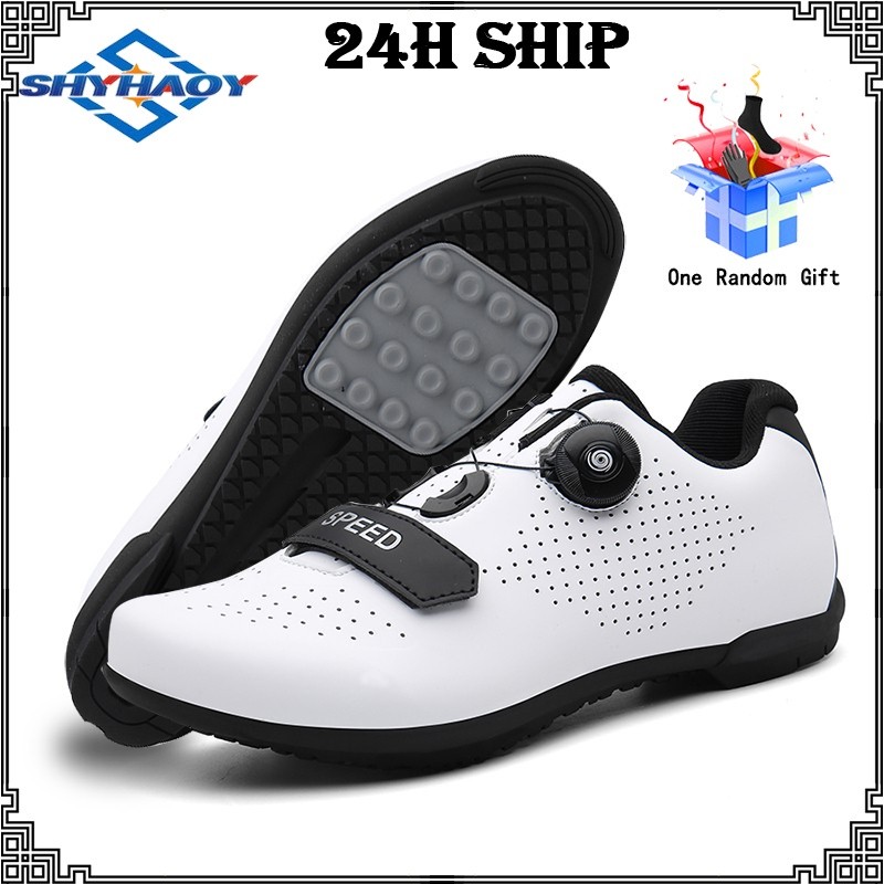Sepatu Bersepeda Putih Non Cleat Pria Wanita Sepatu Cleat Sepeda Jalan Mtb |A2AEABFA|