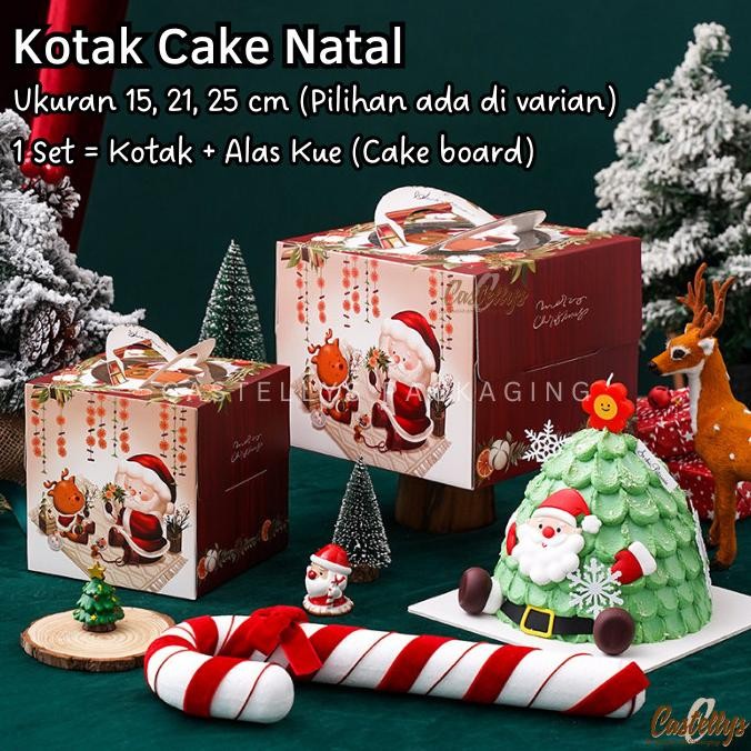 ;&;&;&;&] Kotak Box Natal XKC Kue Cake Bolu Tart Hampers Christmas