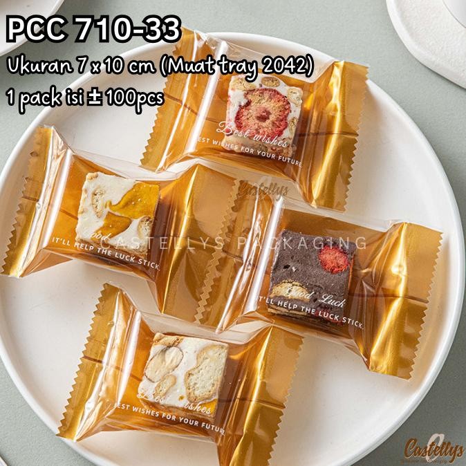 

Produk Terbaik] Plastik Cookies PCC 710-33 Gold Kue Kering Nastar Cokelat Permen Nougat