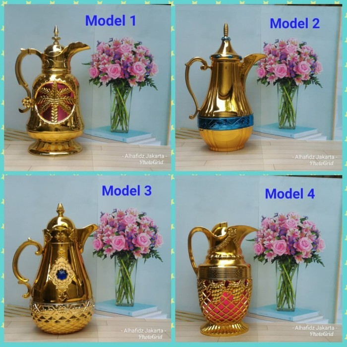 Teko Arab Air Zam Zam Cantik Vacuum Flask / Teko Arab Vacuum Flask