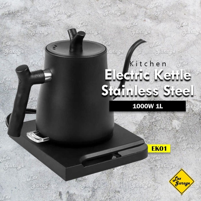 Gooseneck Kettle Teko Leher Angsa Elektrik Listrik Stainless