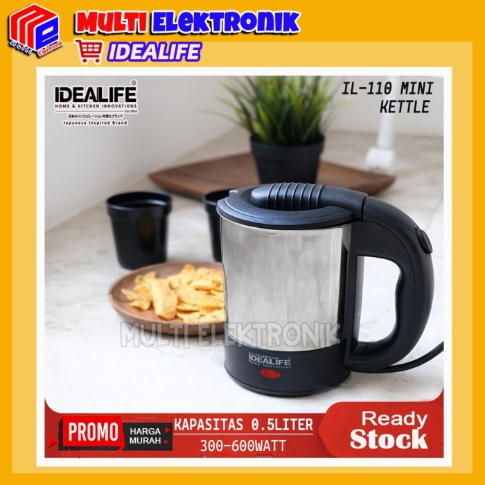 Idealife Kettle Il110 Mini - Teko Listrik Mini Kapasitas 0.5L