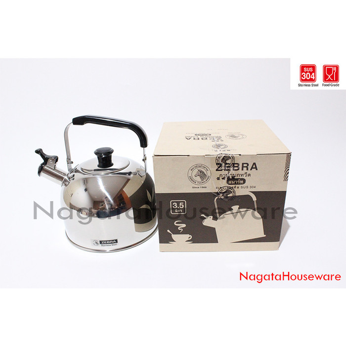 Ceret Teko Siul Bunyi Stainless Whistlin Kettle Smart Zebra 113524 Teh