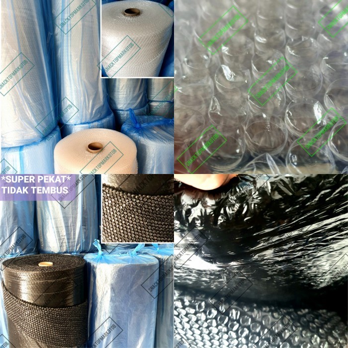 

Bubble Wrap Ecolite Hitam/Bening 1.25M X 50M Full Spec Murah Ekonomis